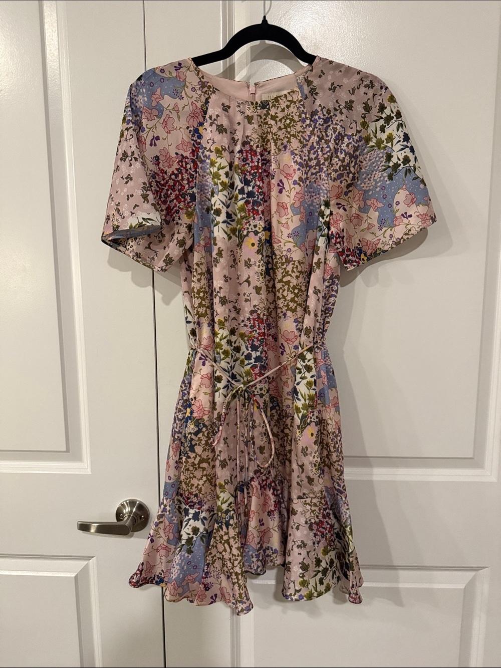 Ted Baker Lalu urban printed futed hem mini dress size 1